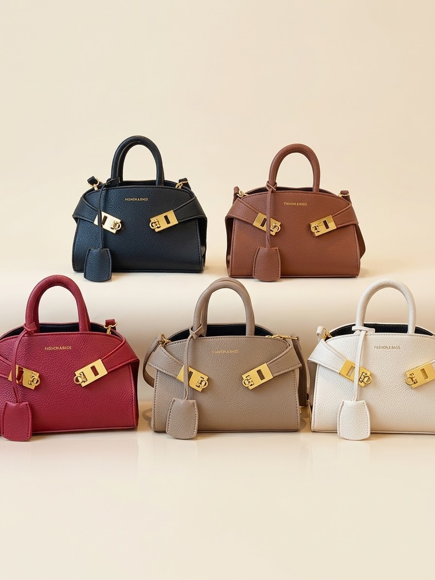 Mini Gold-Lock Handbag